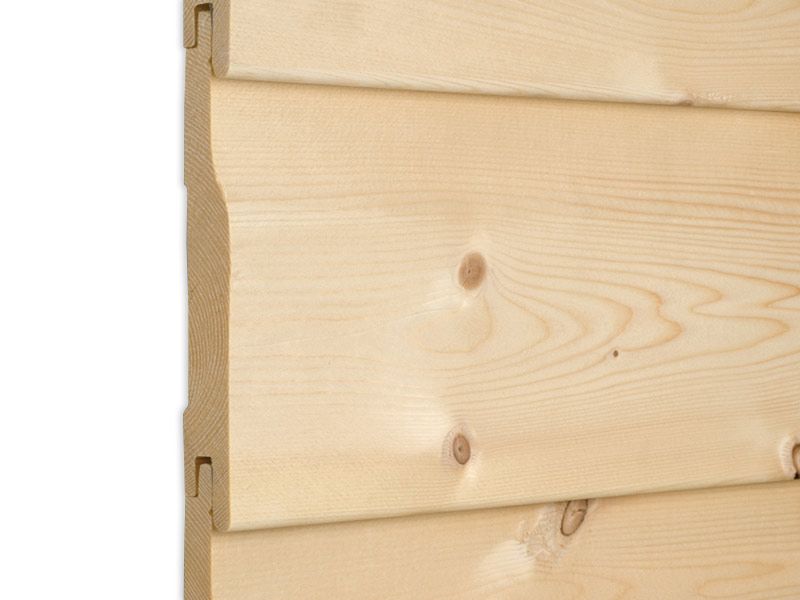 Fassadenbrett Stülp Plus 18,5x146mm aus nord. Fichte