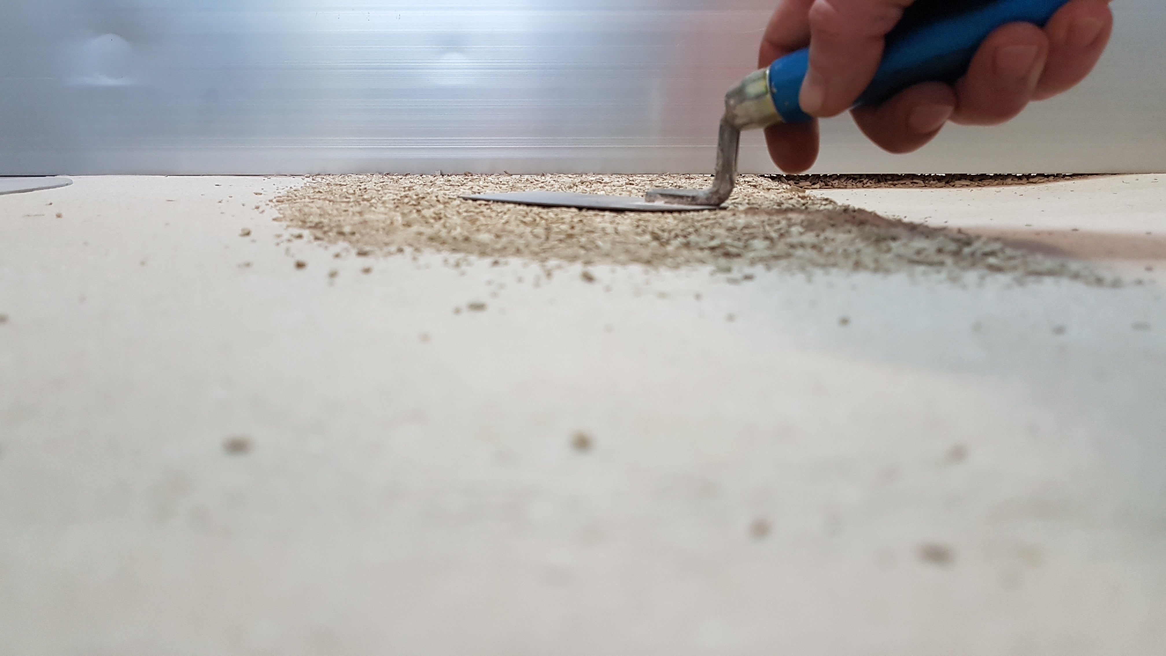 Cemwood CW020, Spachtel, schieblehre ausgleichen, Nivellierschicht, ausgleichschüttung