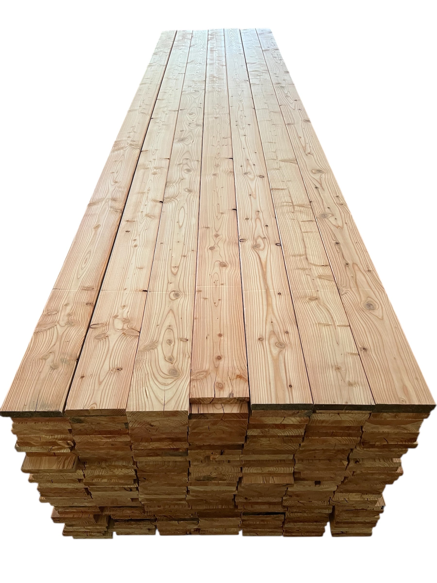 europäische Lärche Terrassendiele 26x140mm Oberfläche glatt gehobelt, Paketbild