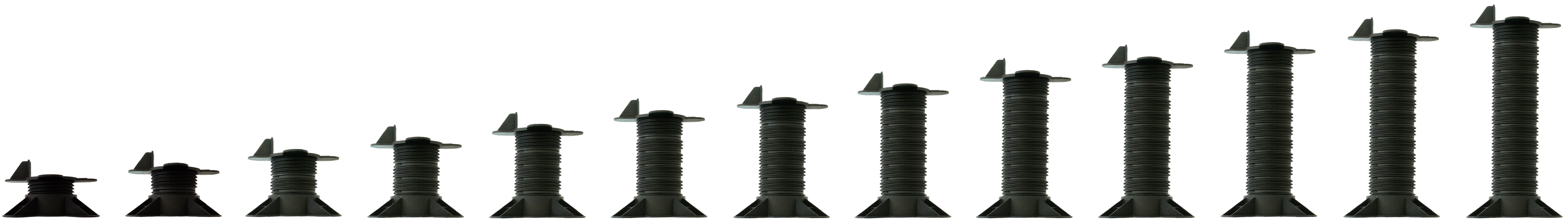 Einzelbilder Lifto Adapter – Höhenverlängerung für Terrassenfuß, +20 mm / +40 mm Beispiele