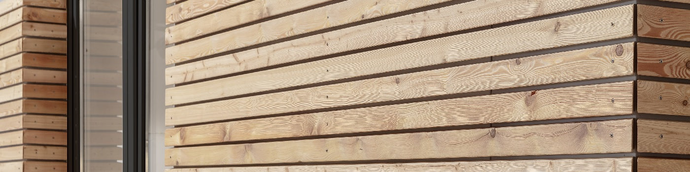 Rhombusleiste Lärche Fassade