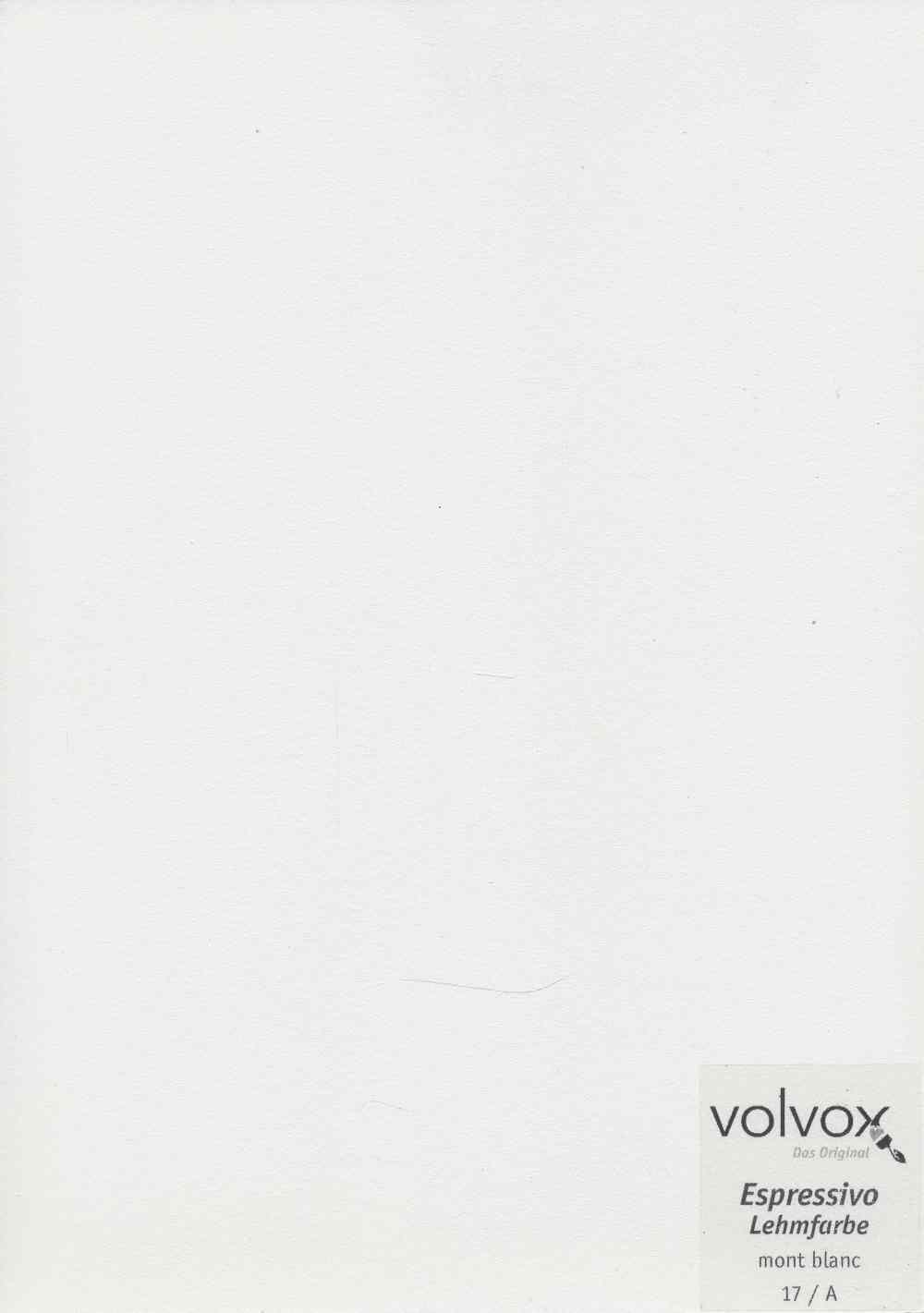 Volvox Espressivo Lehmfarbe, Mont Blanc Musterfläche