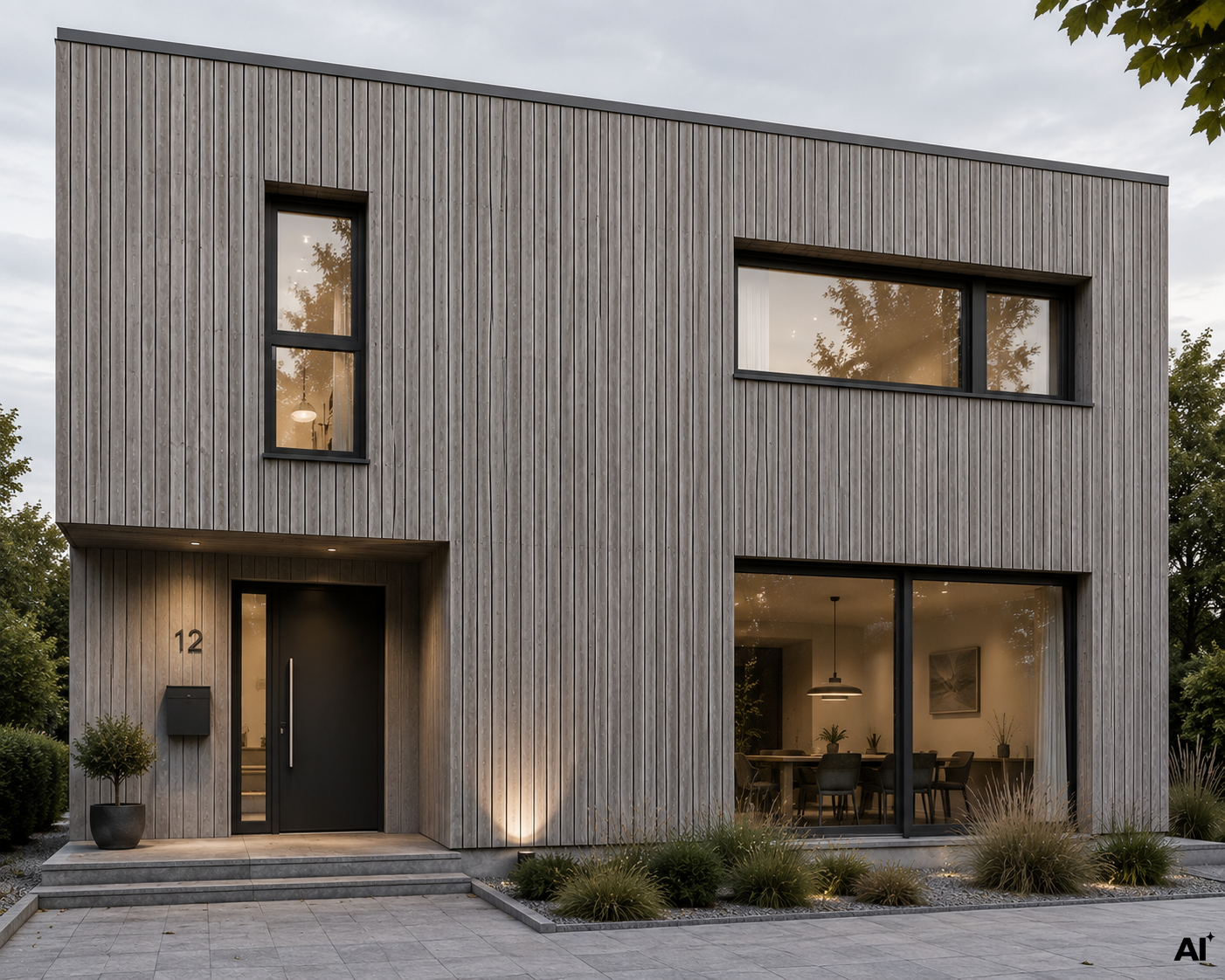 Fassadenprofil Typ S 21 x 96 mm – Moderne Vertikal-Optik mit edler Vergrauung