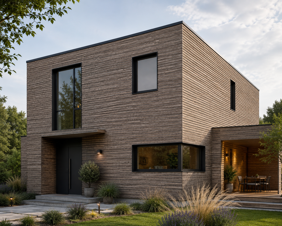 Bambus-Rhombusprofil 18 × 75 mm – langlebige Eleganz für Ihre Fassade