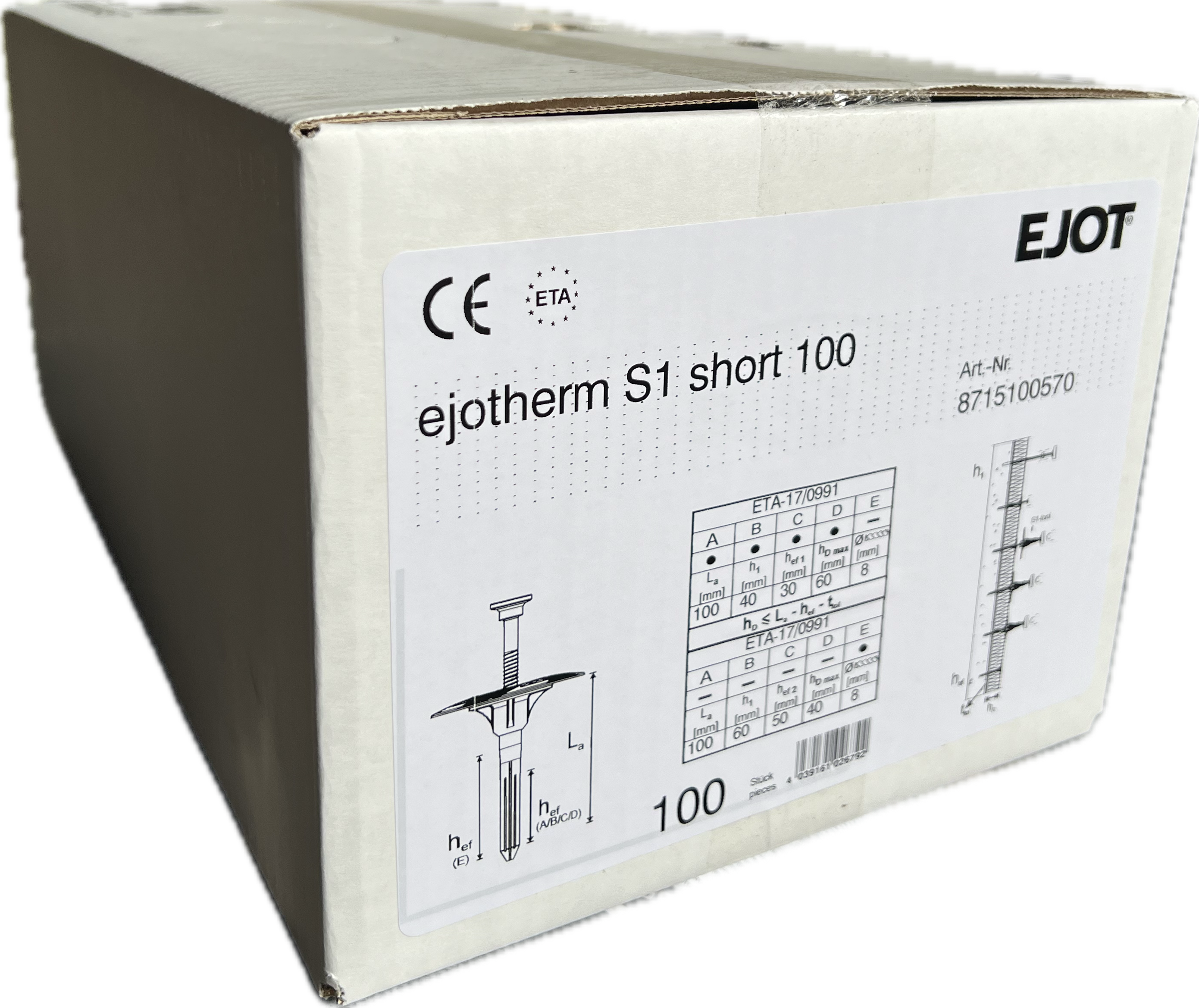 Ejotherm S1 Universalschlagdübel