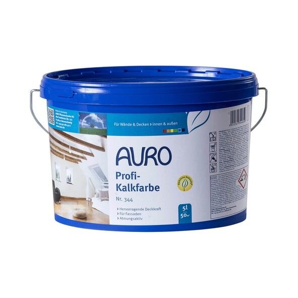 AURO Profi-Kalkfarbe Nr. 344 5 Liter Eimer